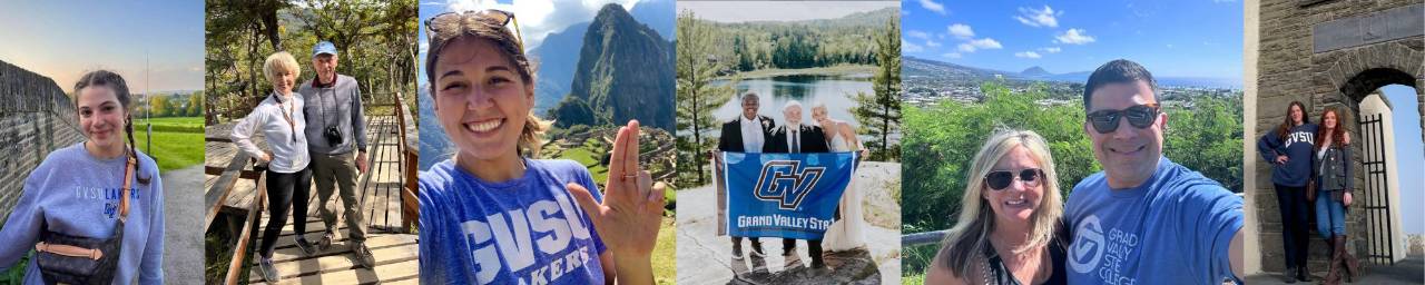 Lakers posing in GV gear around the world